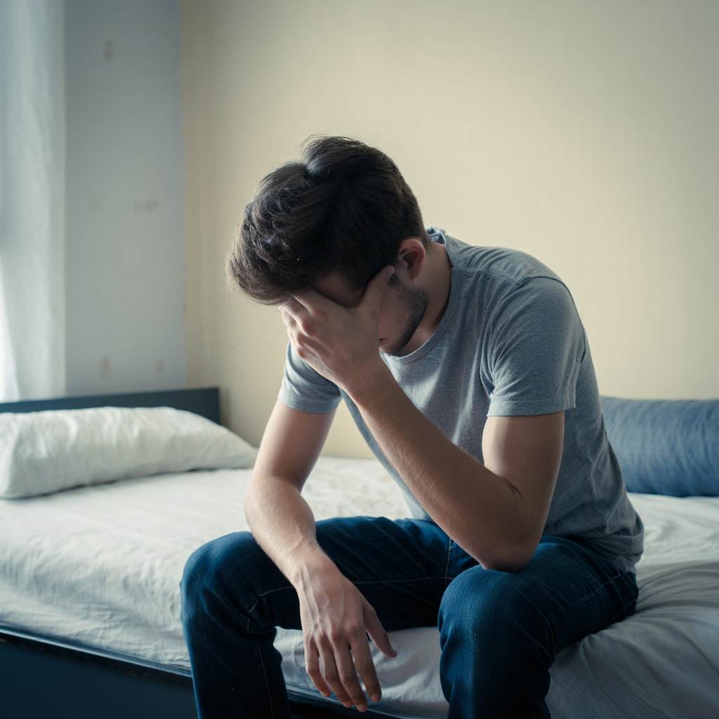 Мужчина в депрессии